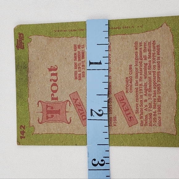 Steve Dizzy Trout Signed Autographed Baseball Card 1985 Topps #142 Red Sox Cubs - Picture 12 of 12